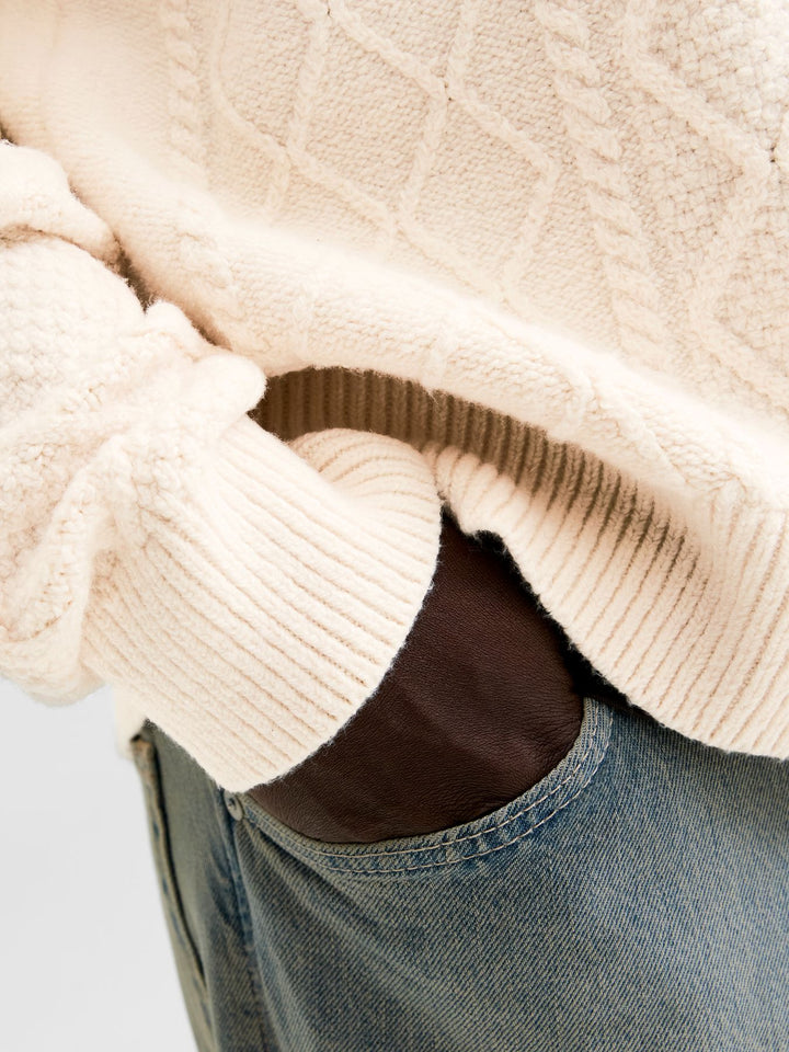 Herren JORCAMBRIDGE KNIT CABLE CREW NECK