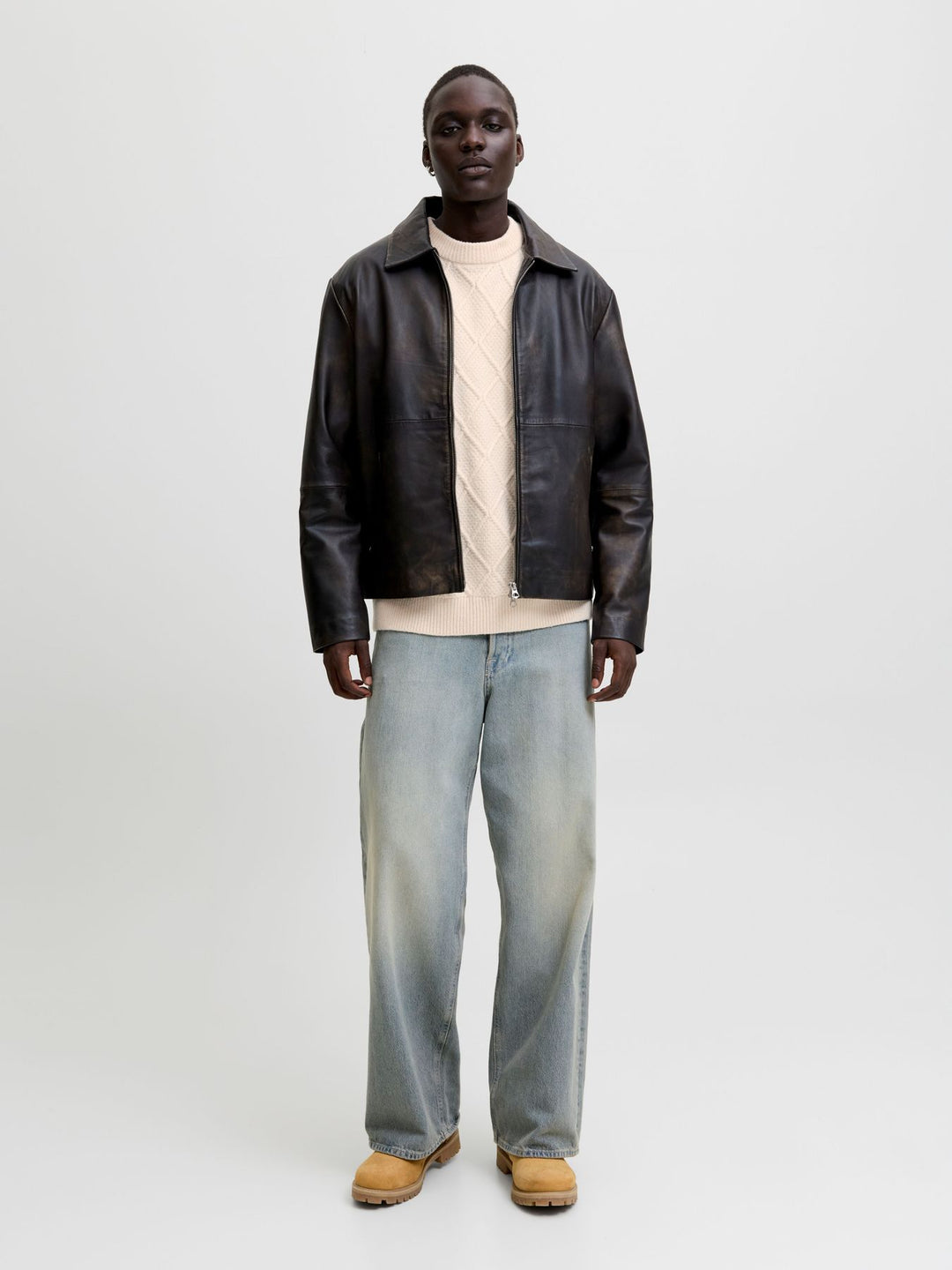 Herren JORCAMBRIDGE KNIT CABLE CREW NECK