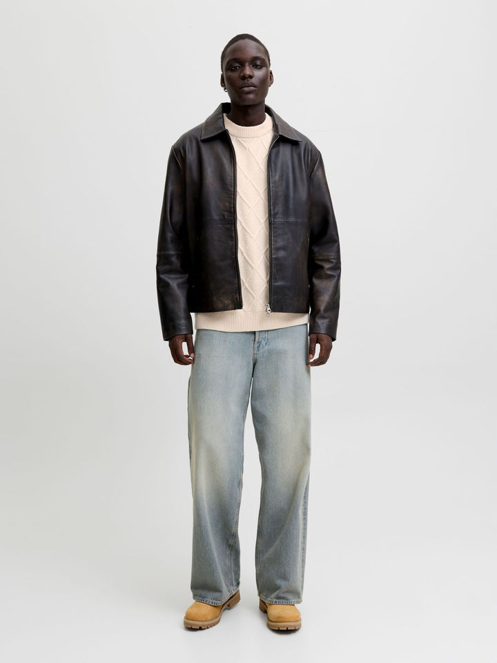 Herren JORCAMBRIDGE KNIT CABLE CREW NECK