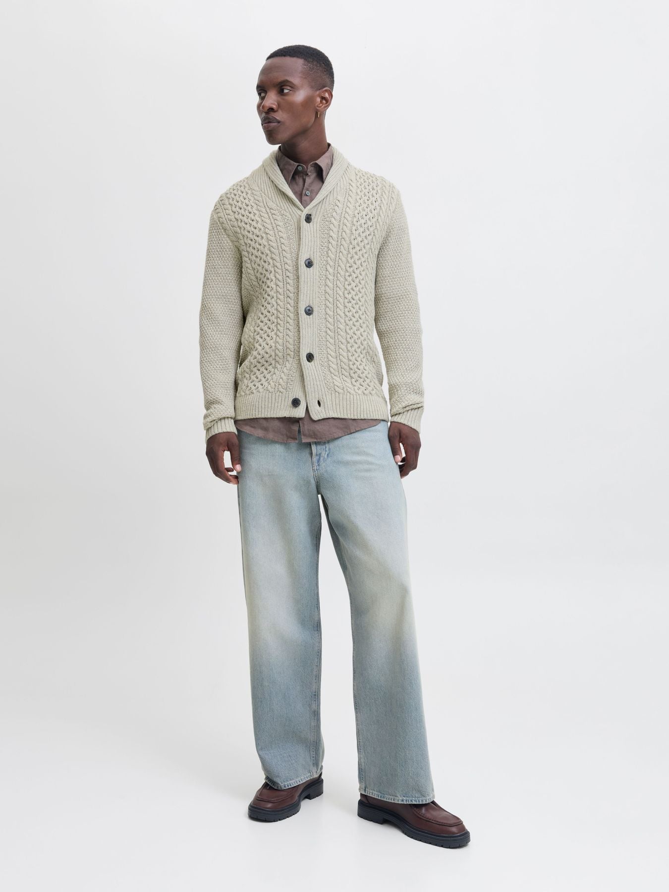 Herren JJPAUL KNIT SHAWL CARDIGAN