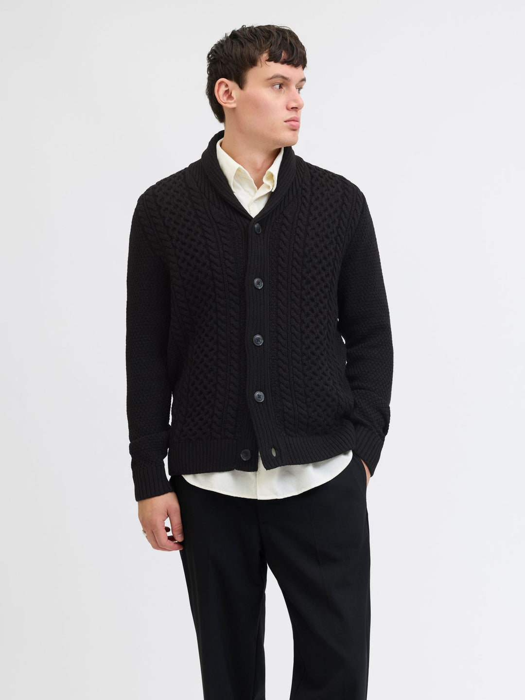 Herren JJPAUL KNIT SHAWL CARDIGAN