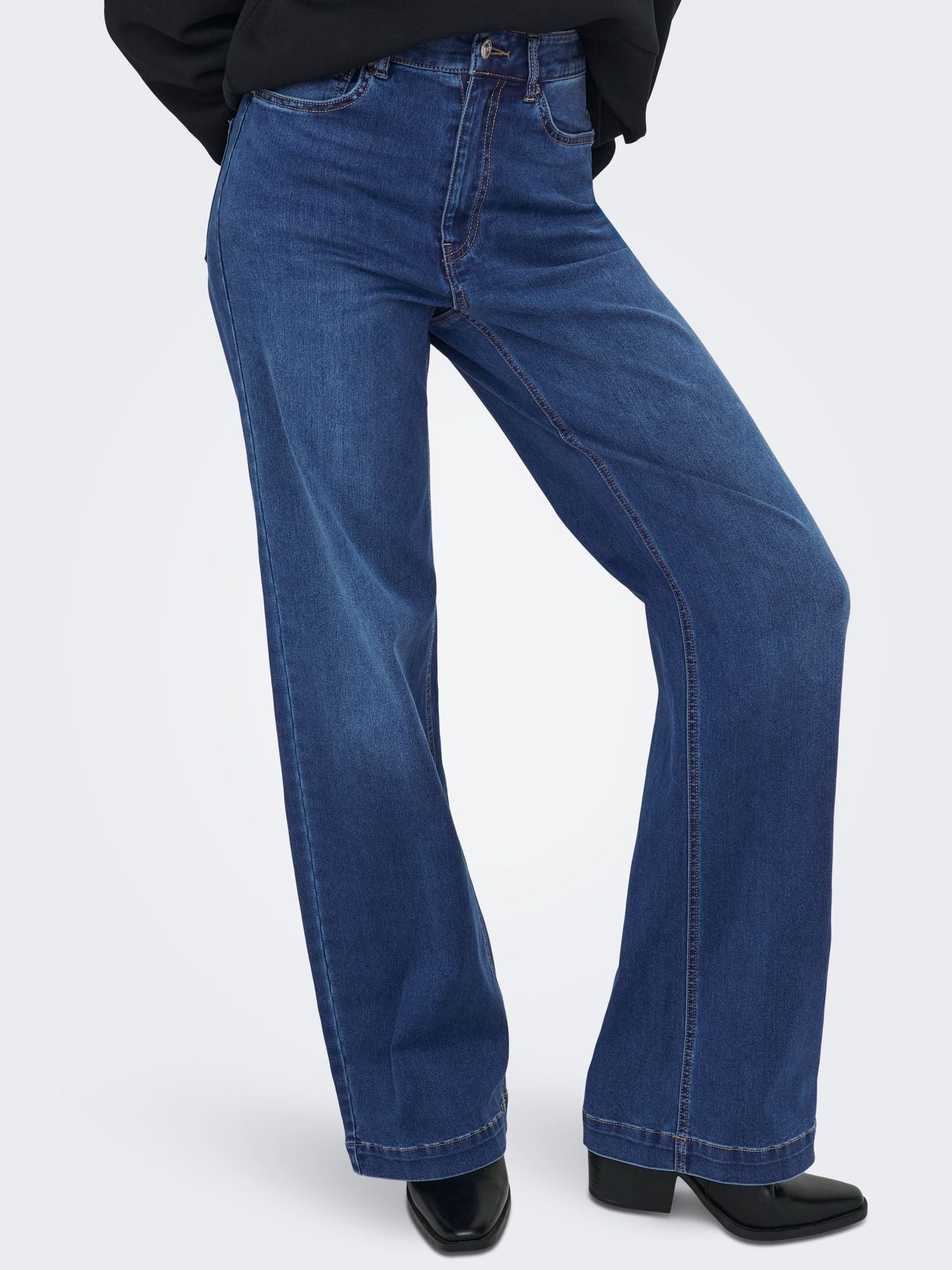 Damen ONLMADISON-ROYAL HW WIDE DNM BF GUA