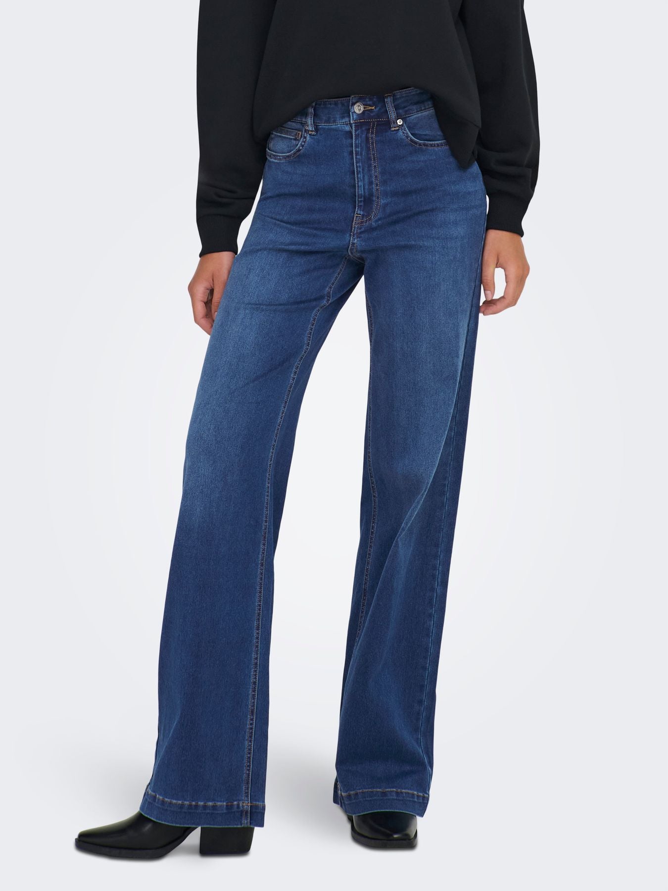 Damen ONLMADISON-ROYAL HW WIDE DNM BF GUA