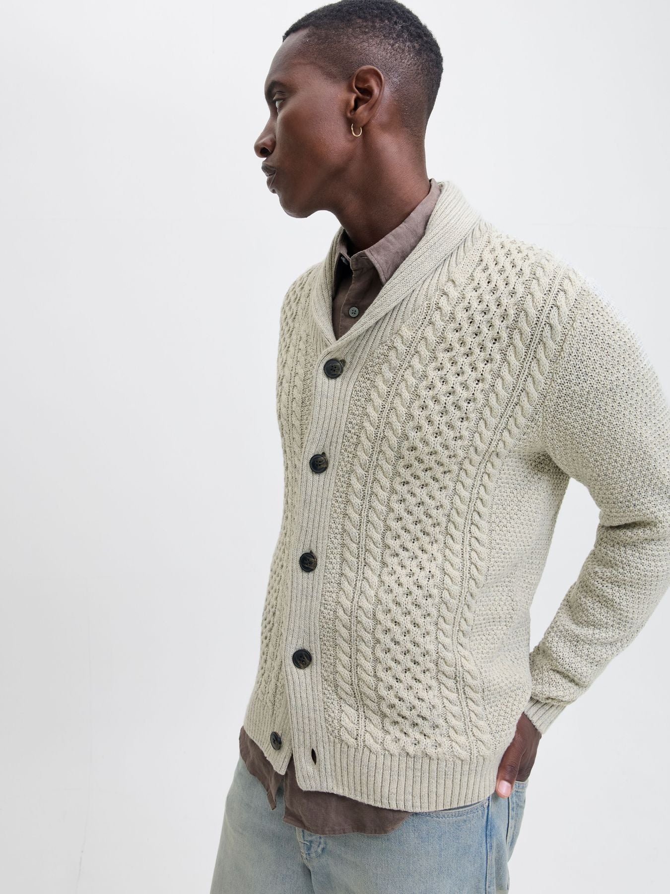 Herren JJPAUL KNIT SHAWL CARDIGAN
