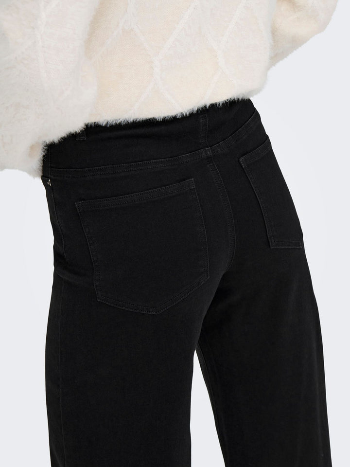 Damen ONLMADISON-ROYAL HW WIDE DNM BF GUA BLACK