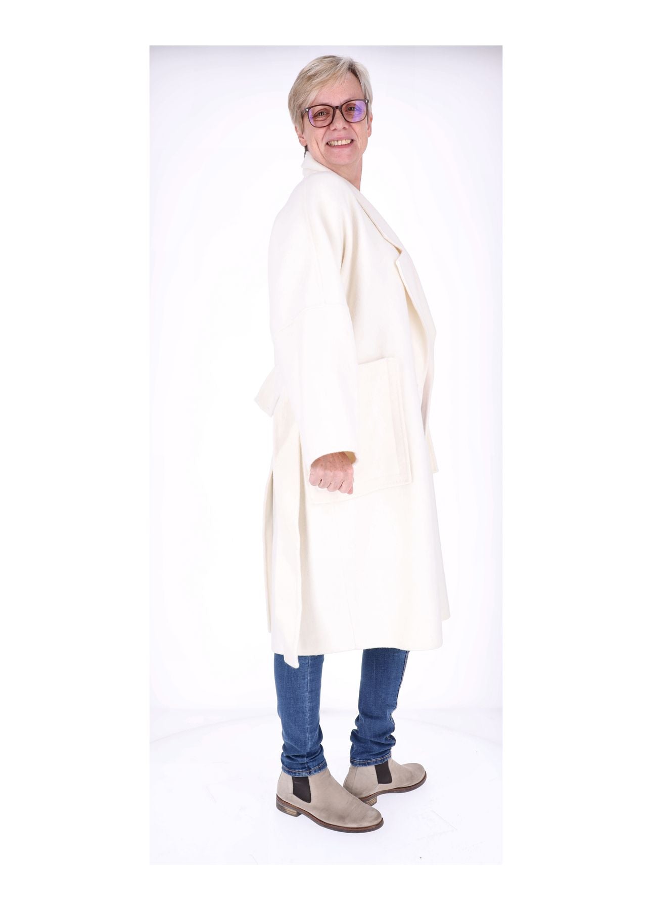 Wollmantel Damen lang
