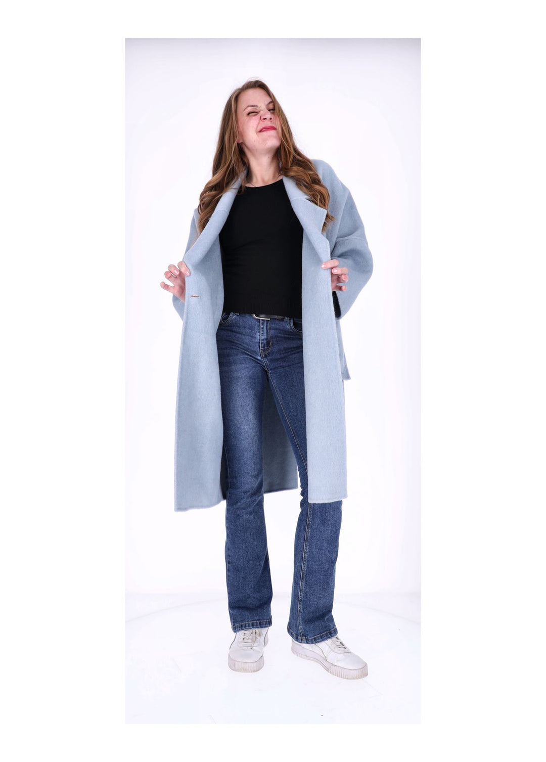 Wollmantel Damen lang