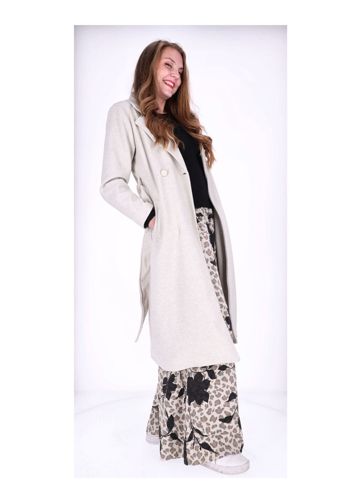 Cordhose Damen Wide Leg AOP