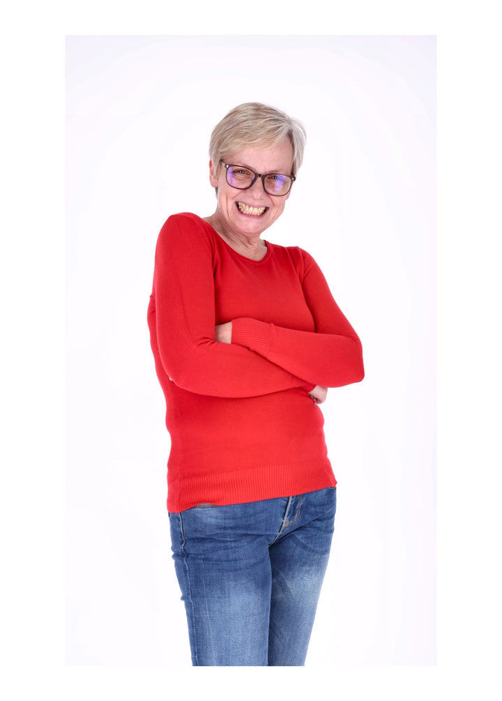 Basic Strickpullover Damen RH