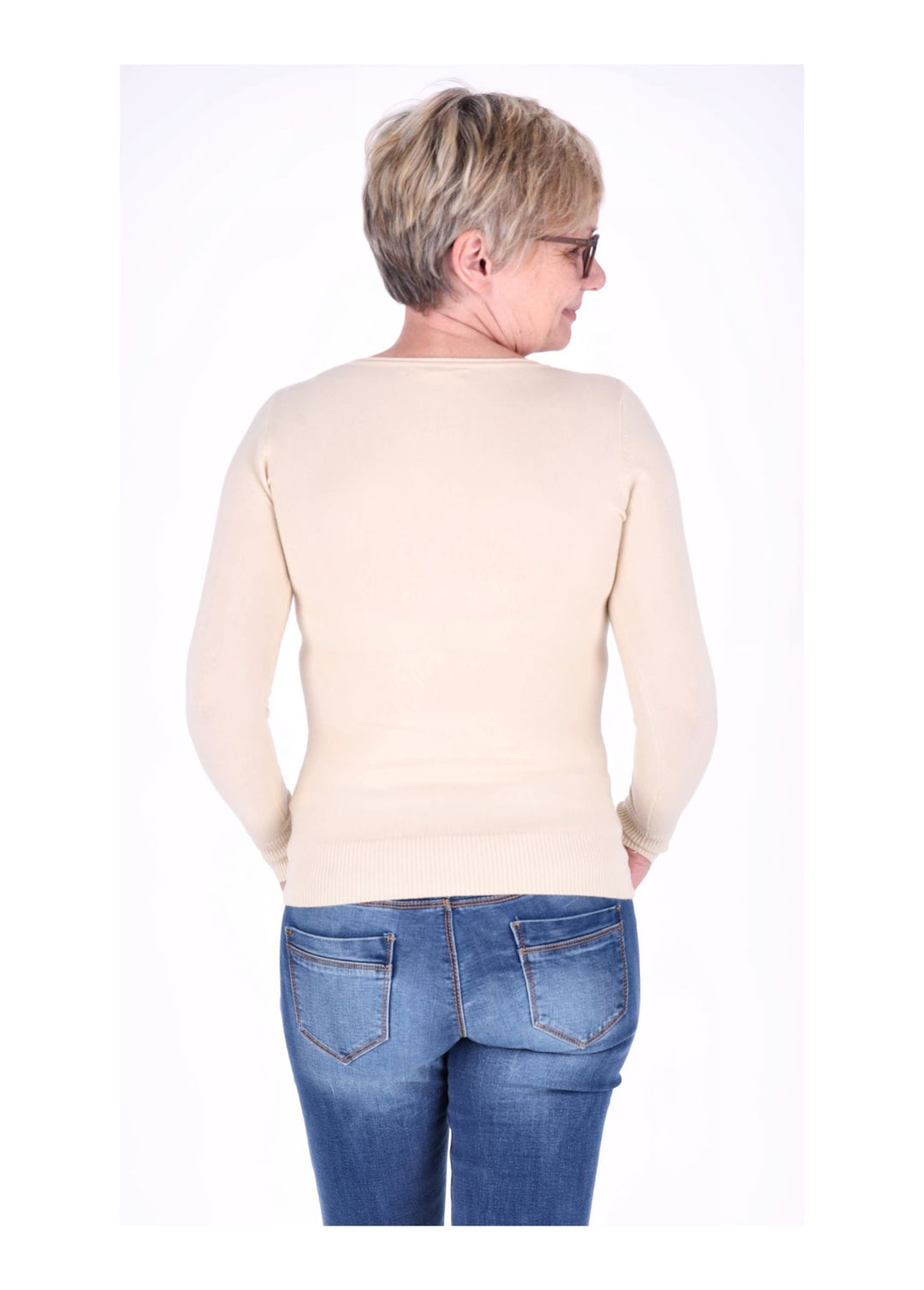 Basic Strickpullover Damen RH