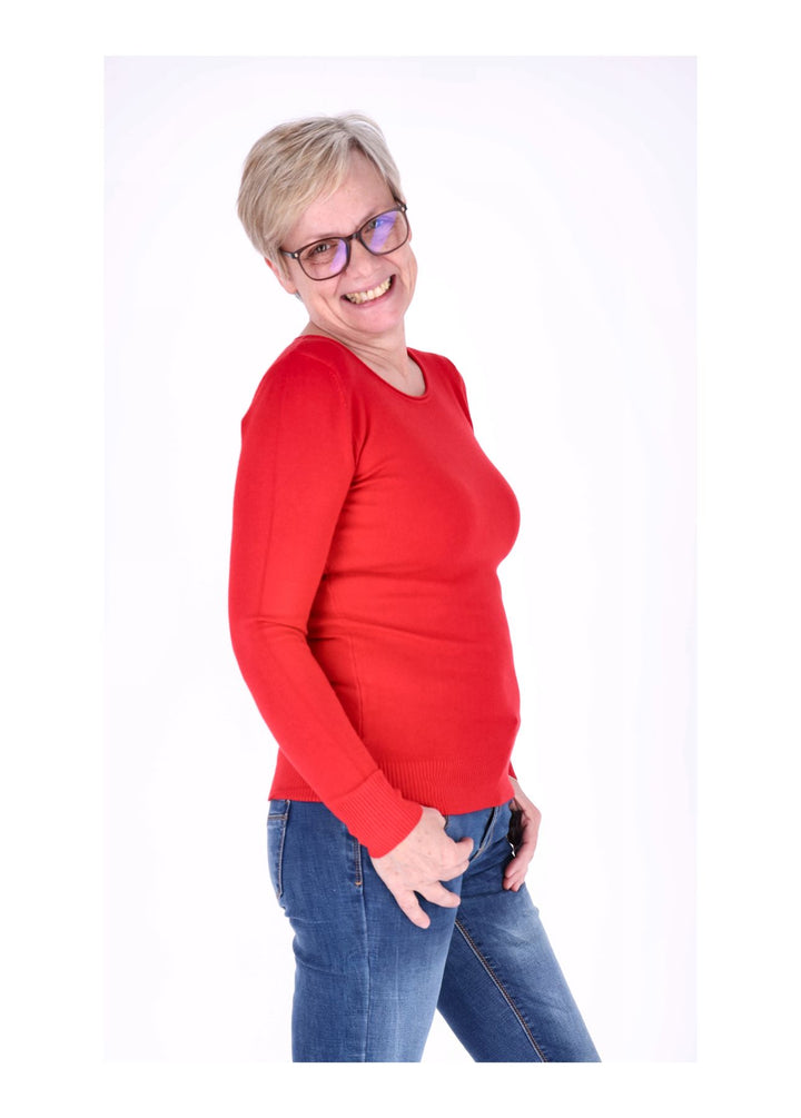 Basic Strickpullover Damen RH