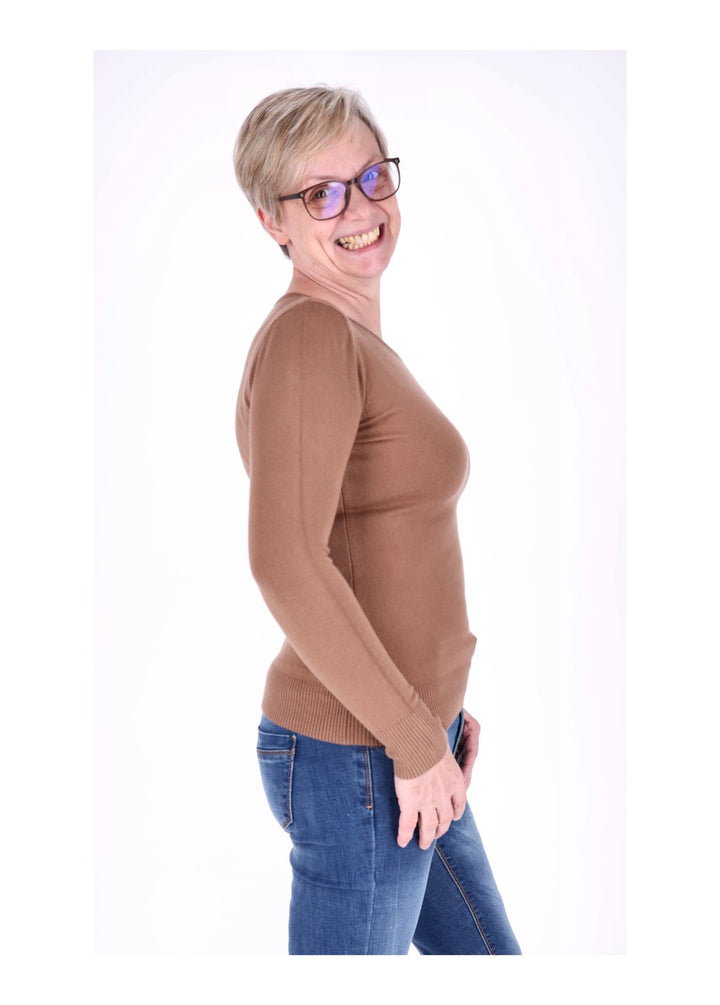 Basic Strickpullover Damen RH