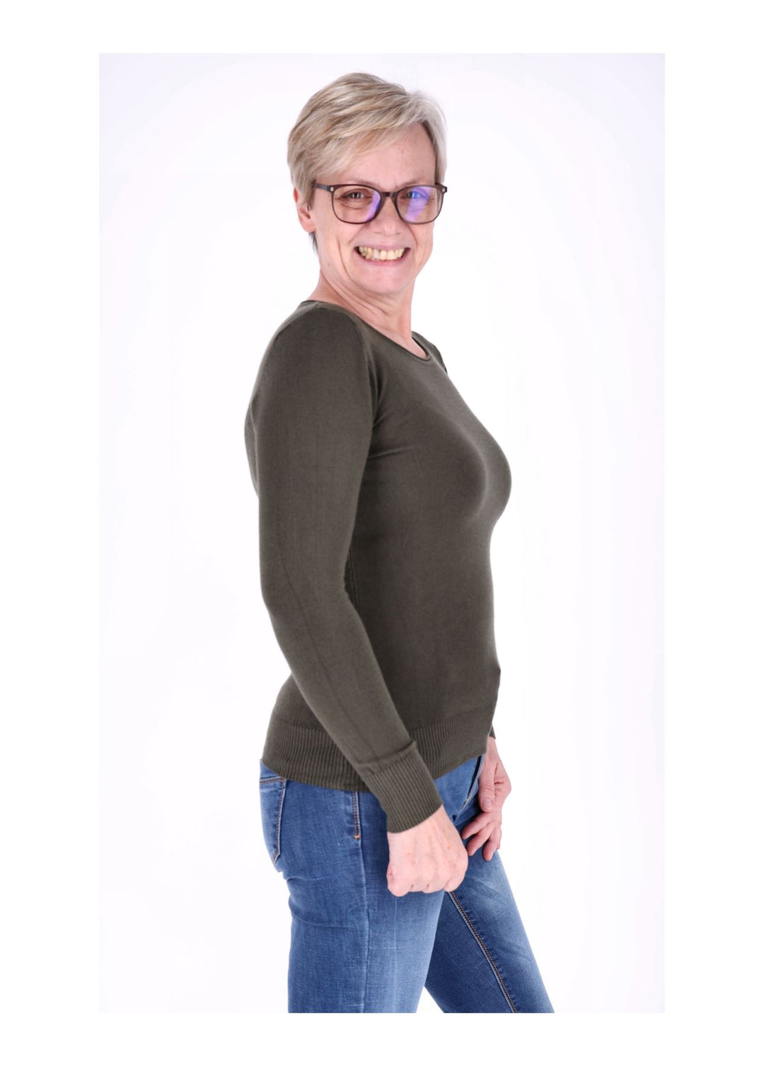 Basic Strickpullover Damen RH