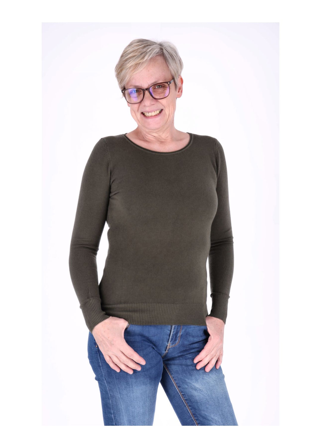 Splash of Color Strickpullover Damen