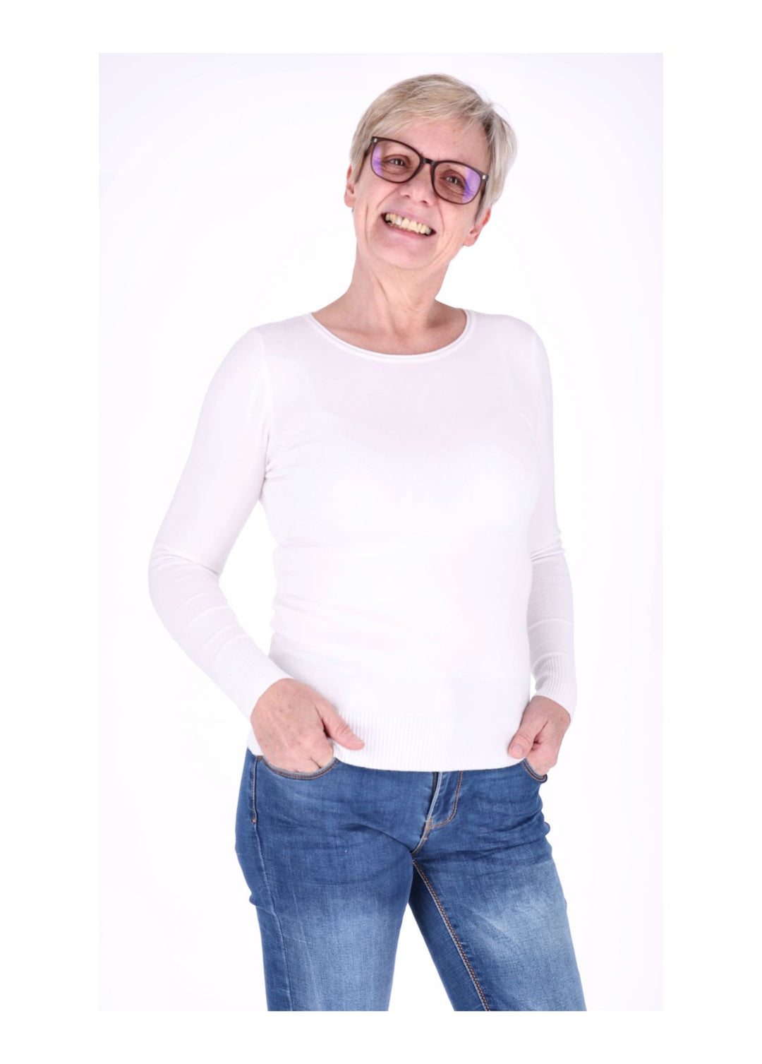Splash of Color Strickpullover Damen