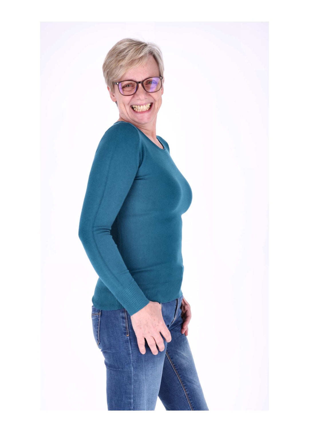 Basic Strickpullover Damen RH