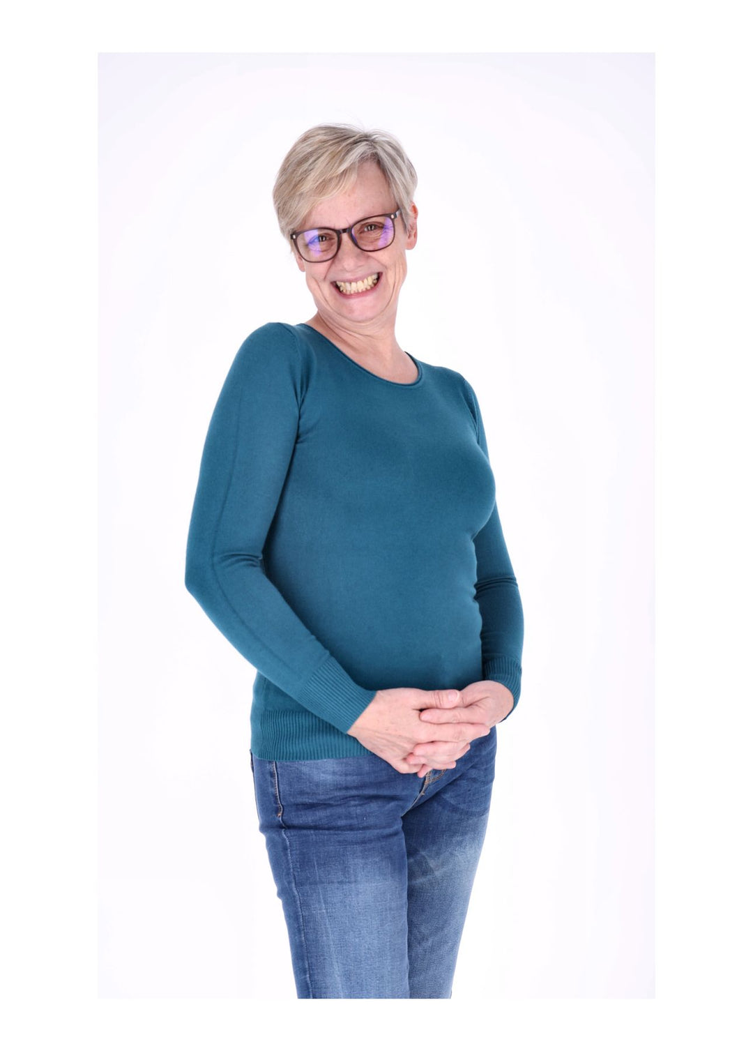 Basic Strickpullover Damen RH