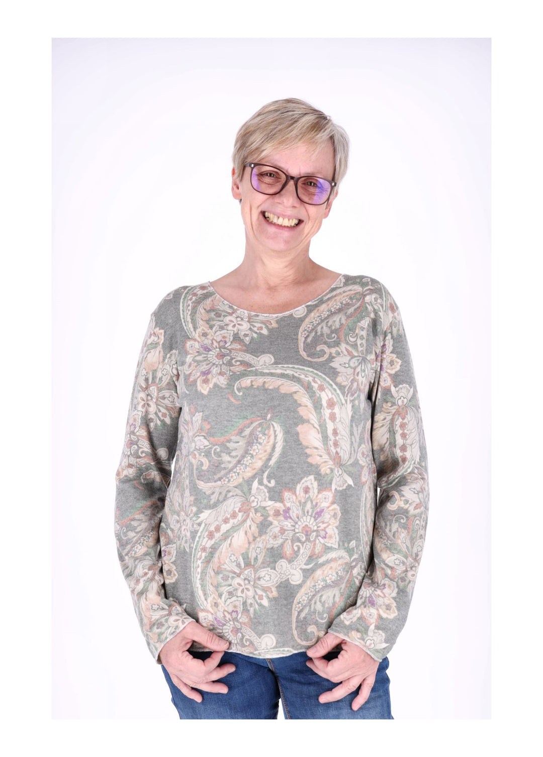 Splash of Color Damen Shirt Paisley