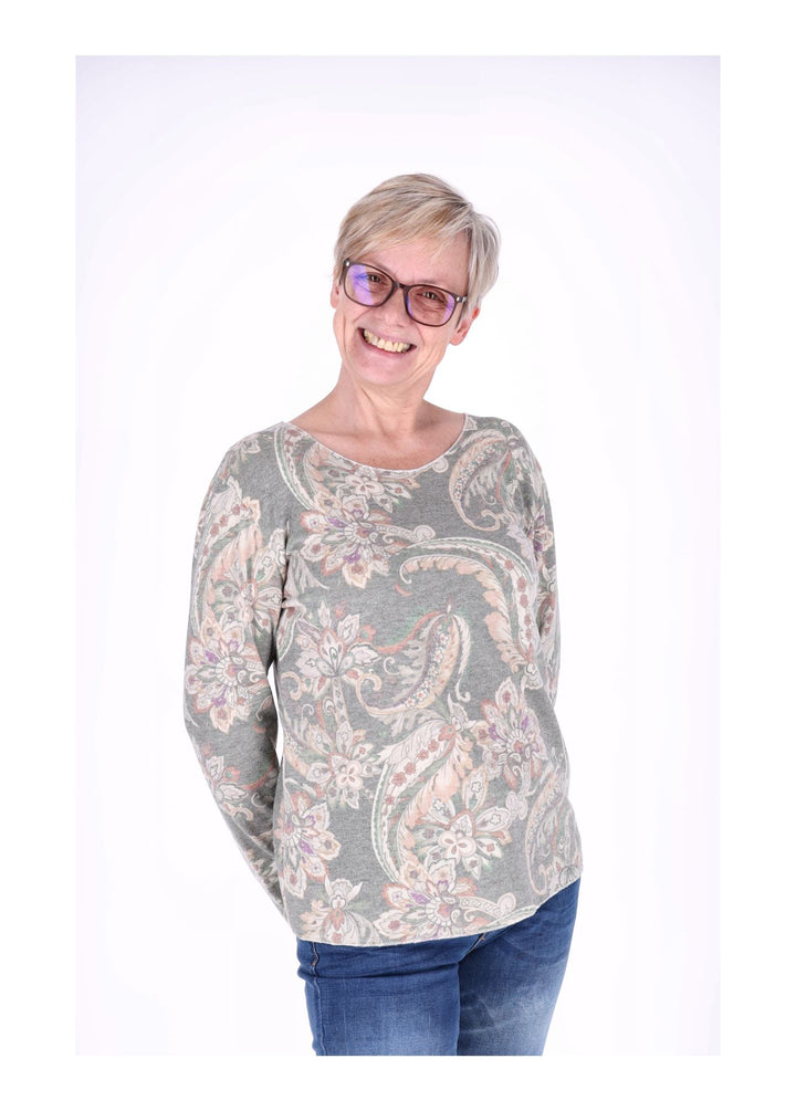 Splash of Color Damen Shirt Paisley
