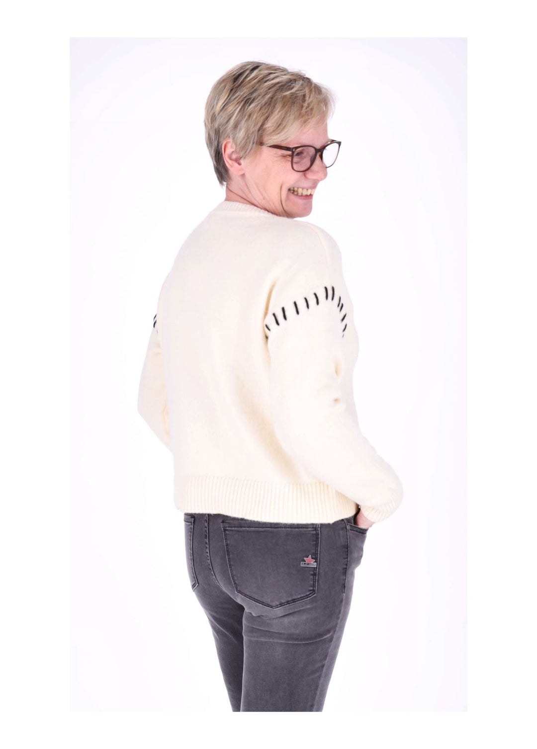 Strickpullover Damen Herz