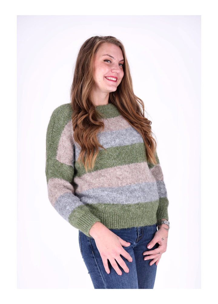 Strickpulli Streifen