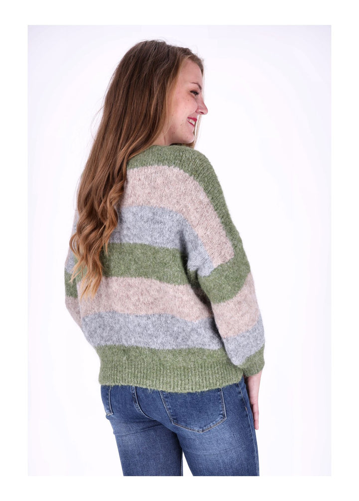 Strickpulli Streifen