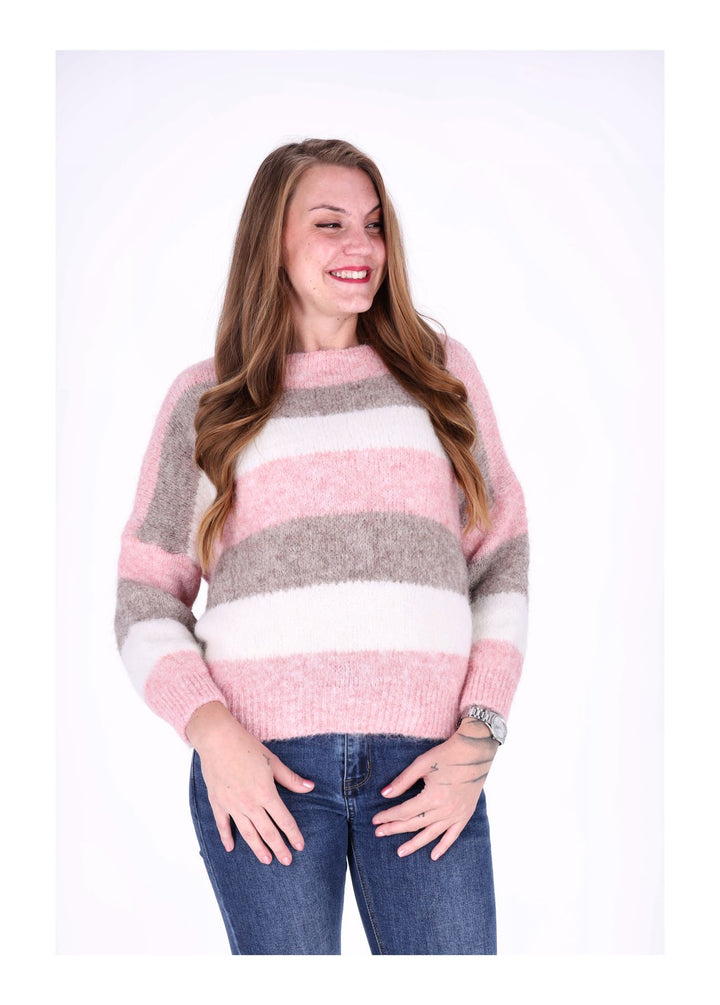 Strickpulli Streifen