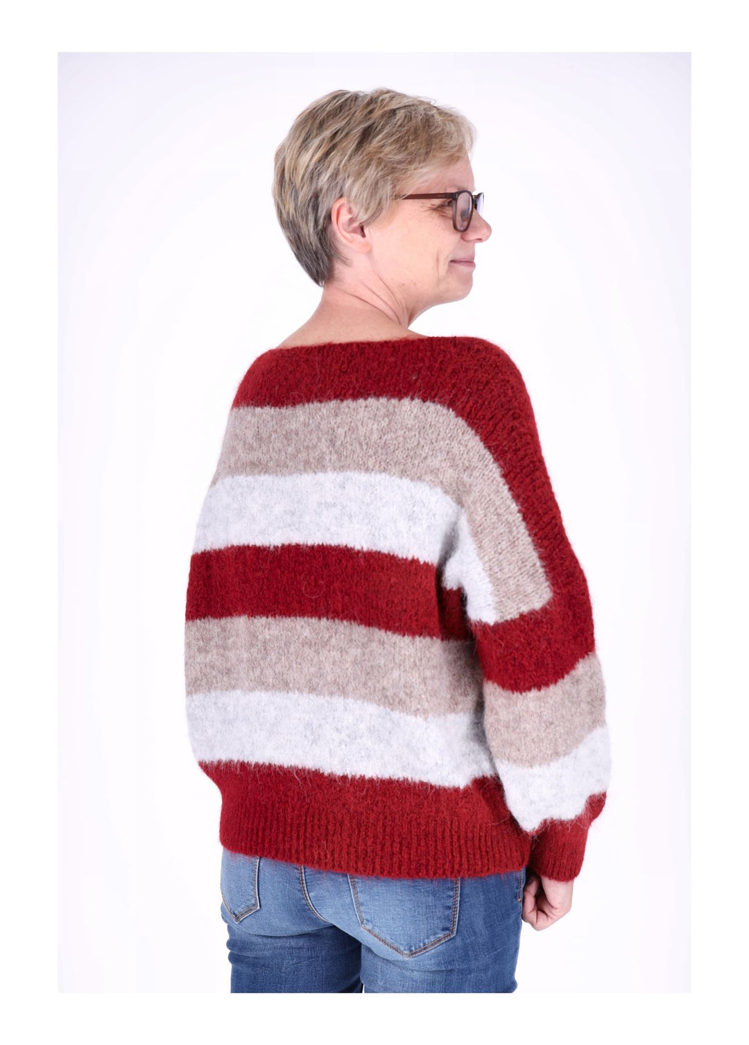 Strickpulli Streifen