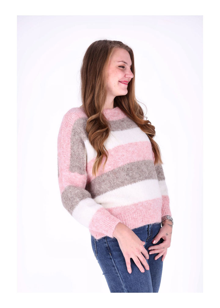 Strickpulli Streifen