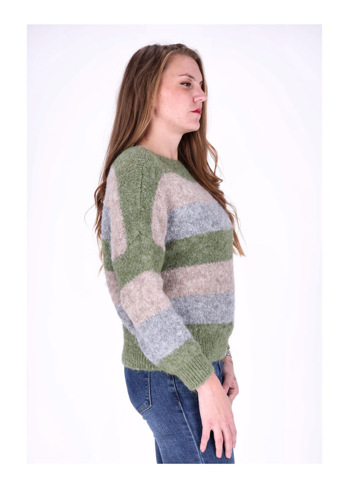 Strickpulli Streifen