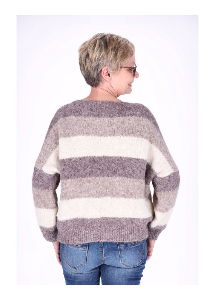 Strickpulli Streifen