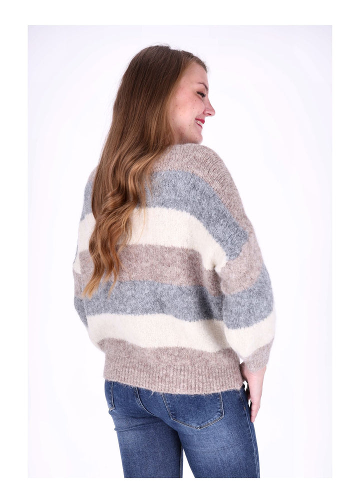 Strickpulli Streifen