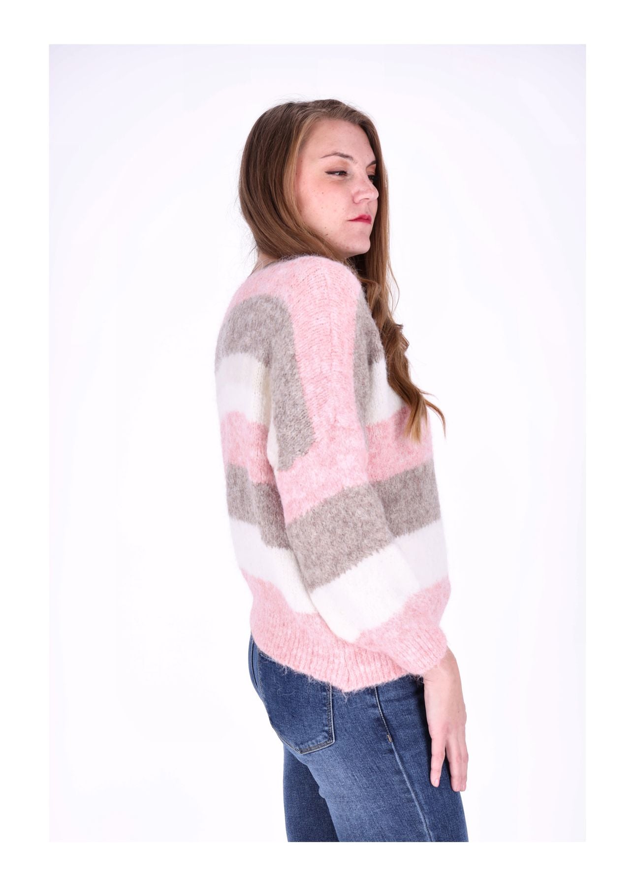 Strickpulli Streifen