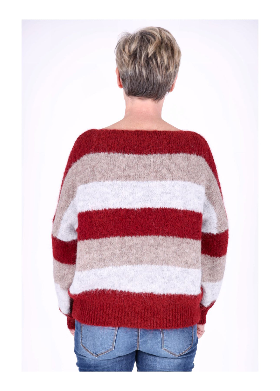 Strickpulli Streifen