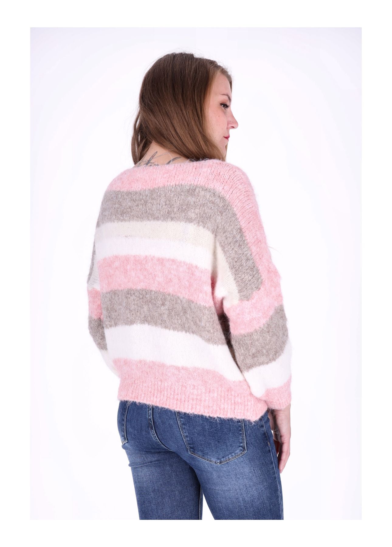 Strickpulli Streifen