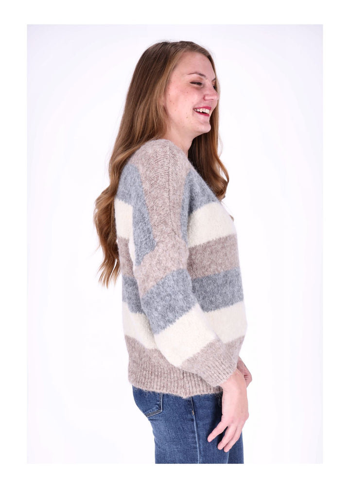 Strickpulli Streifen