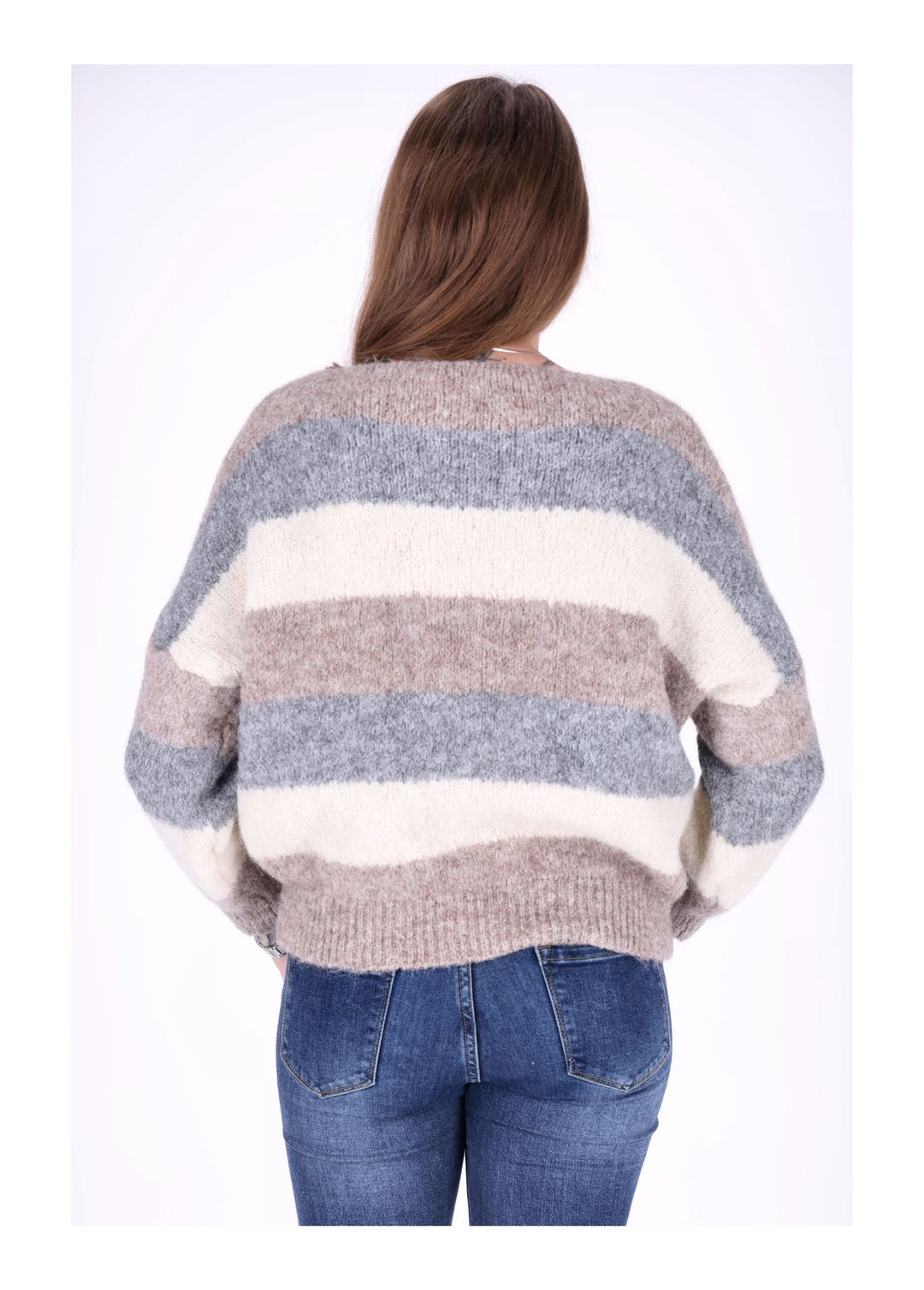 Strickpulli Streifen