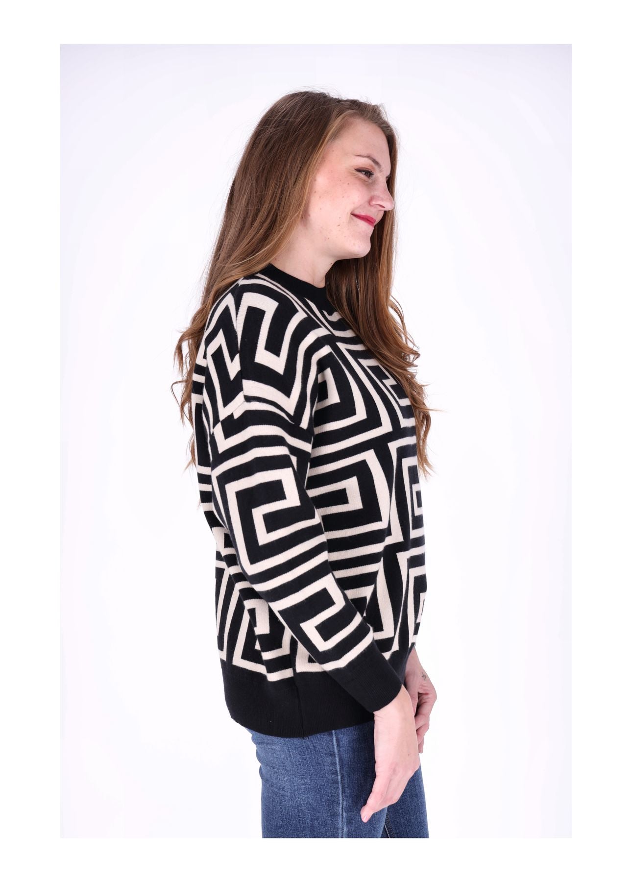 Strickpullover Damen AOP Grafisch
