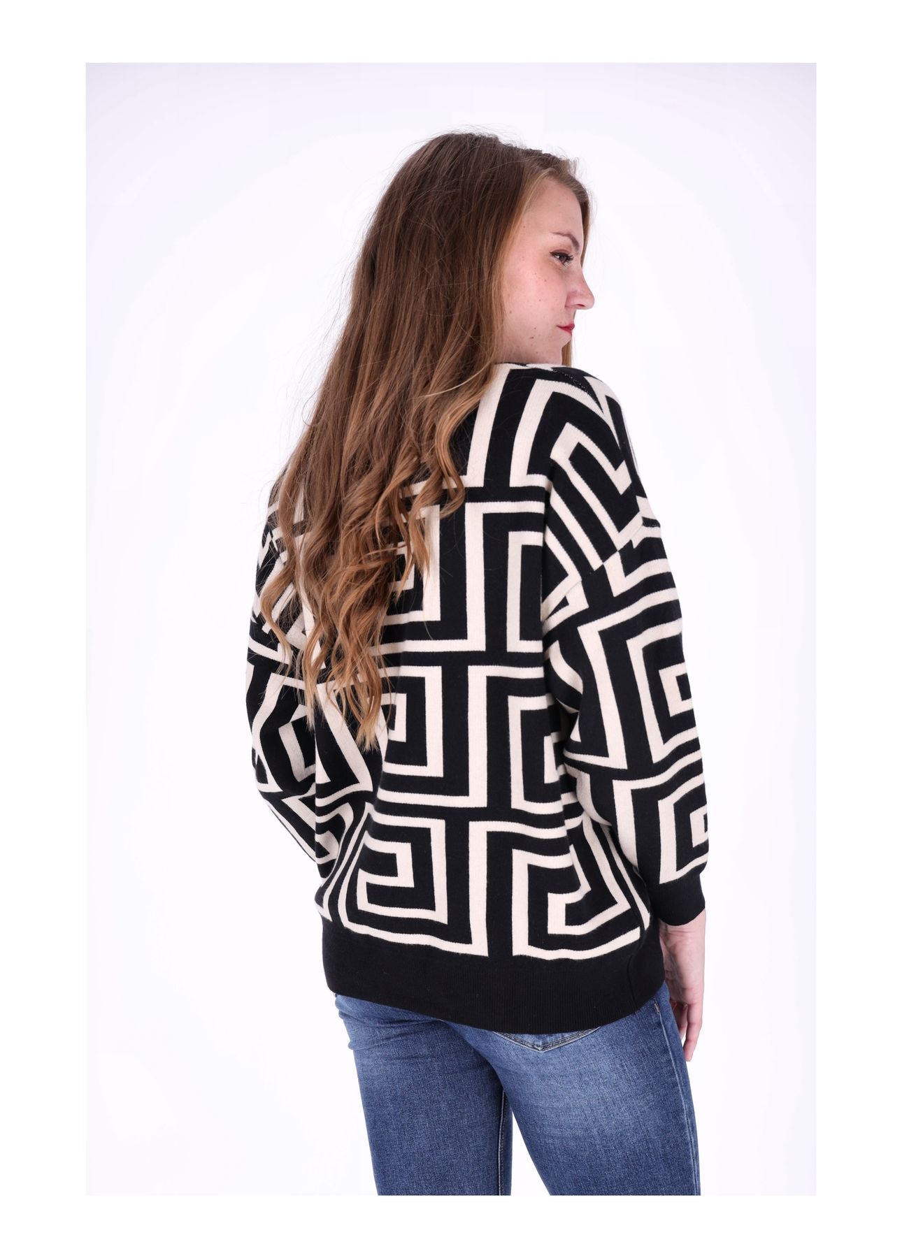 Strickpullover Damen AOP Grafisch