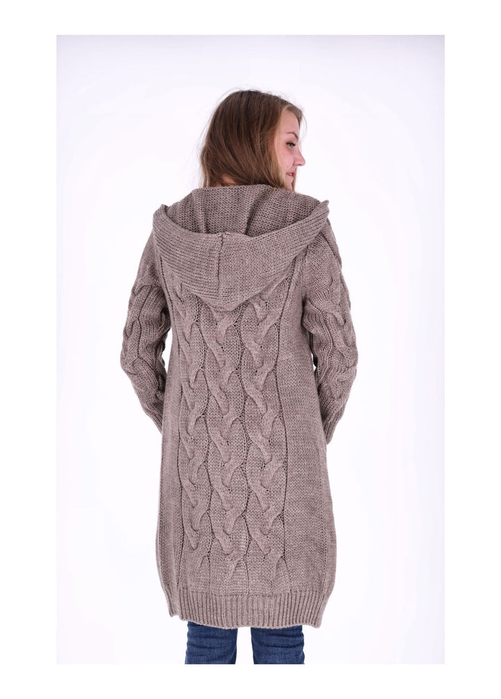 Strickjacke Zopfmuster