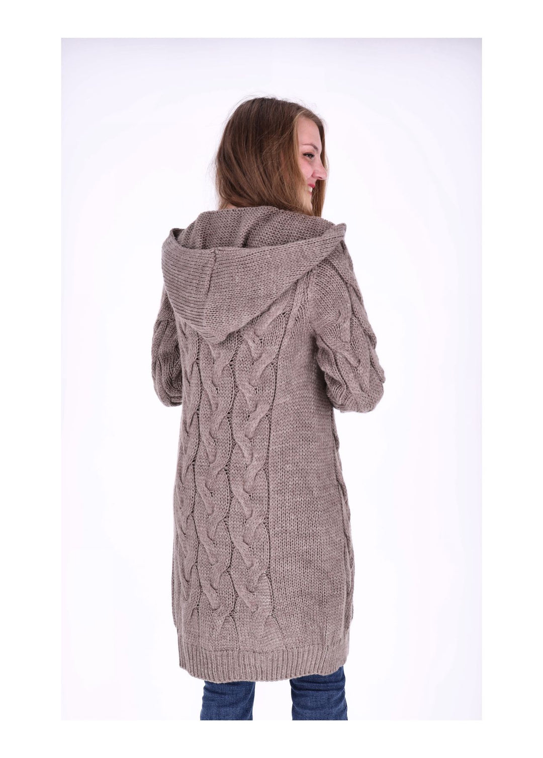 Strickjacke Zopfmuster