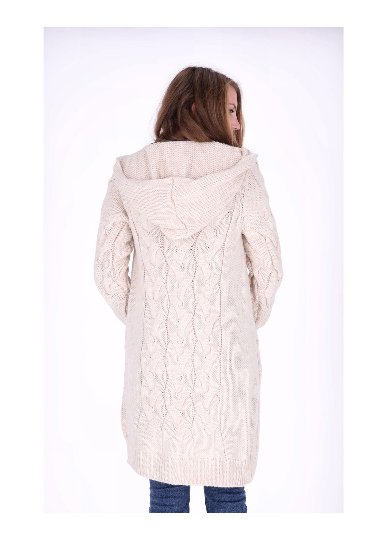 Strickjacke Zopfmuster