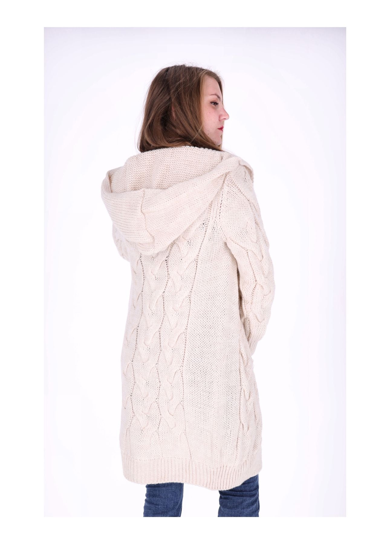 Strickjacke Zopfmuster