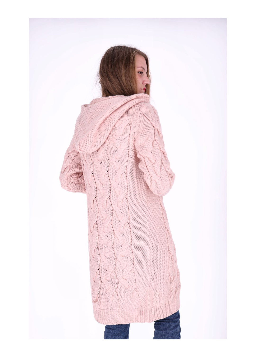 Strickjacke Zopfmuster