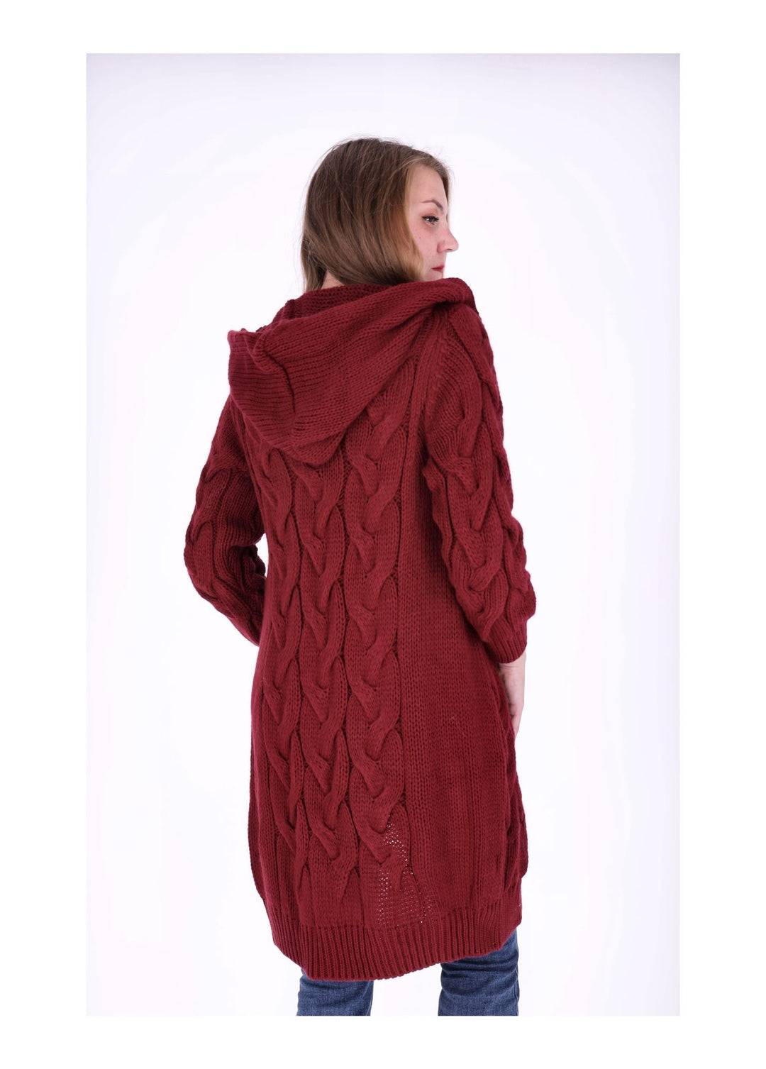 Strickjacke Zopfmuster