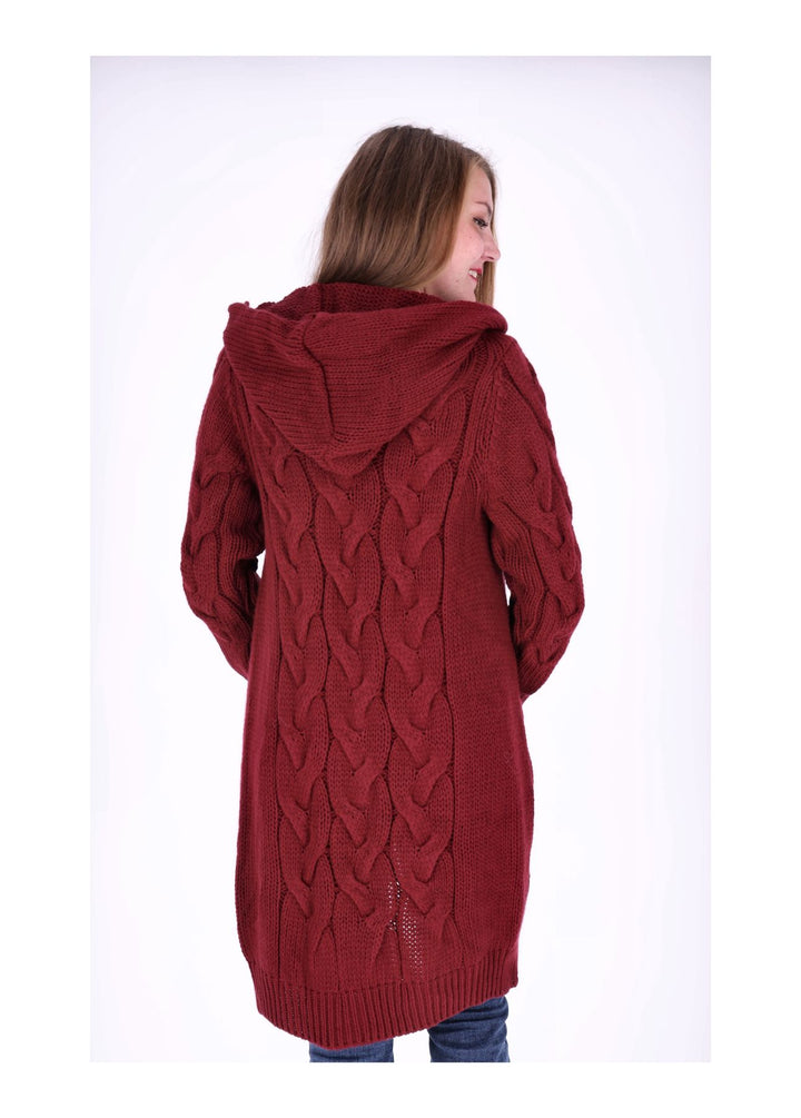 Strickjacke Zopfmuster