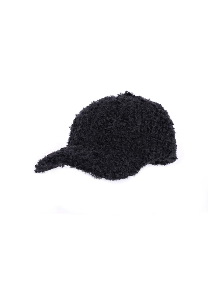 Schwarze Teddy Cap Damen