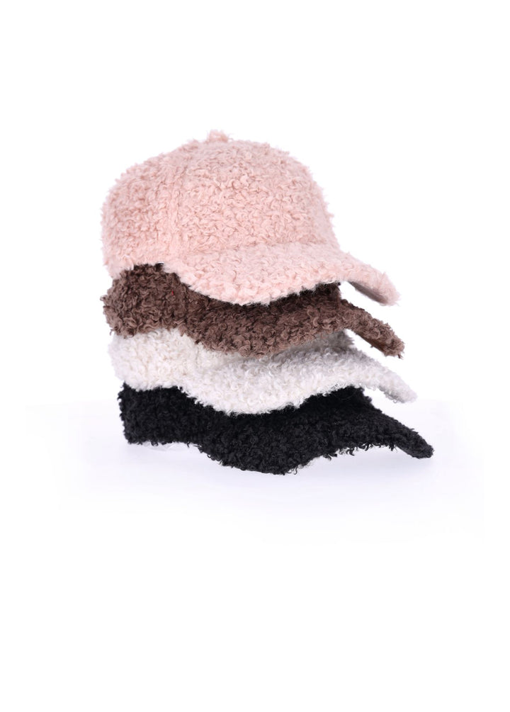 Teddy Cap Damen in Beige