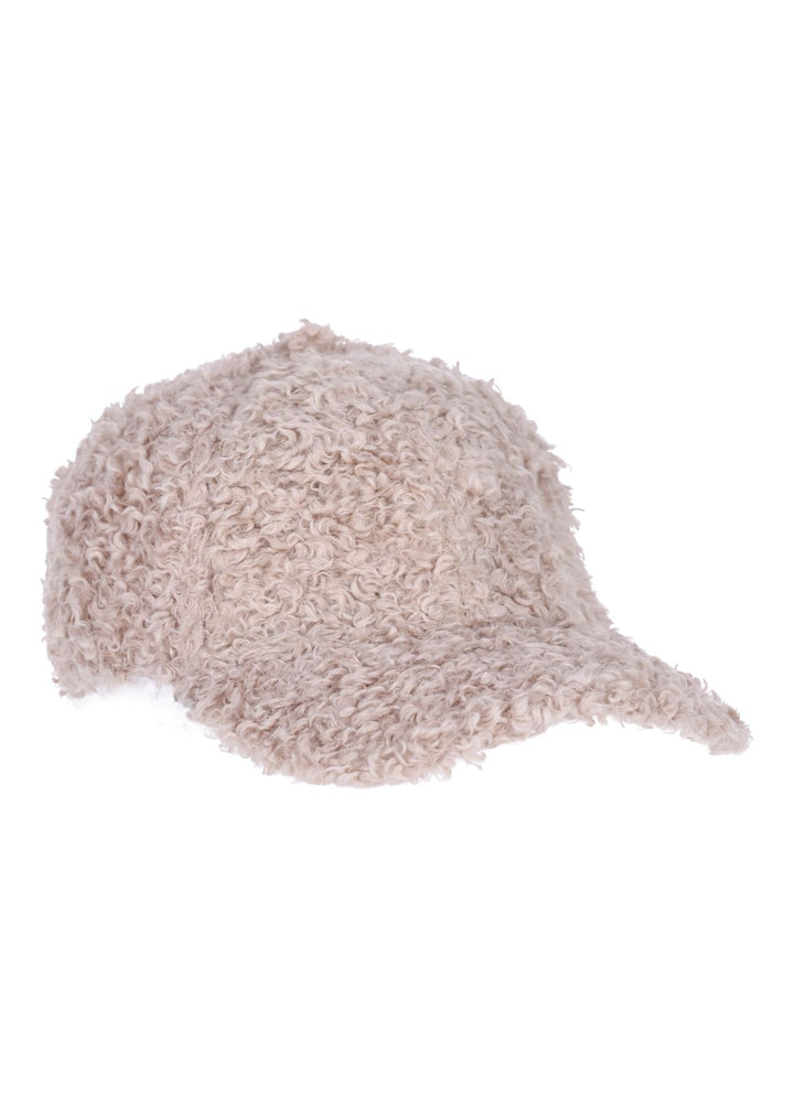 Teddy Cap Damen in Beige