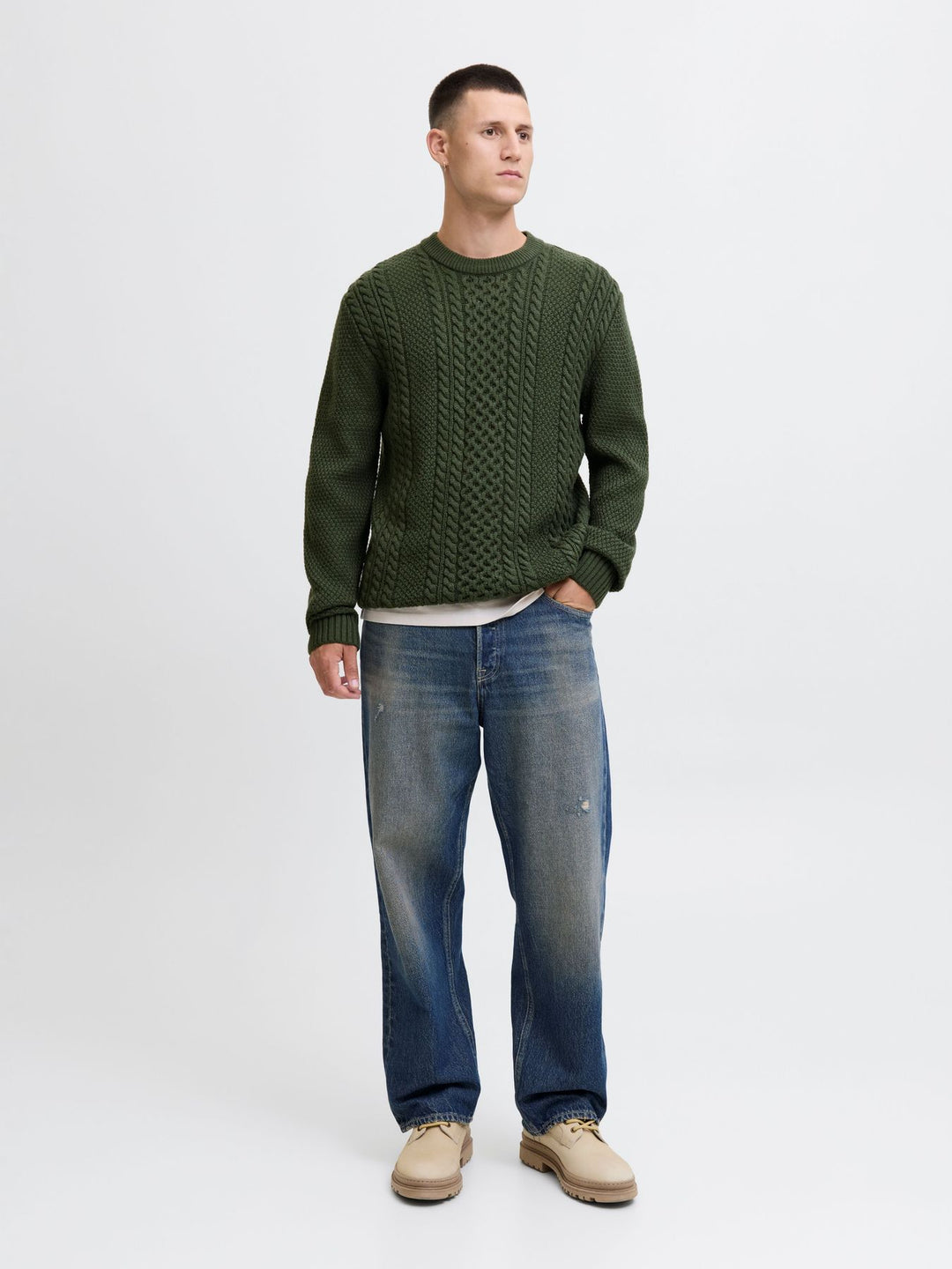 Herren JJPAUL KNIT CREW NECK